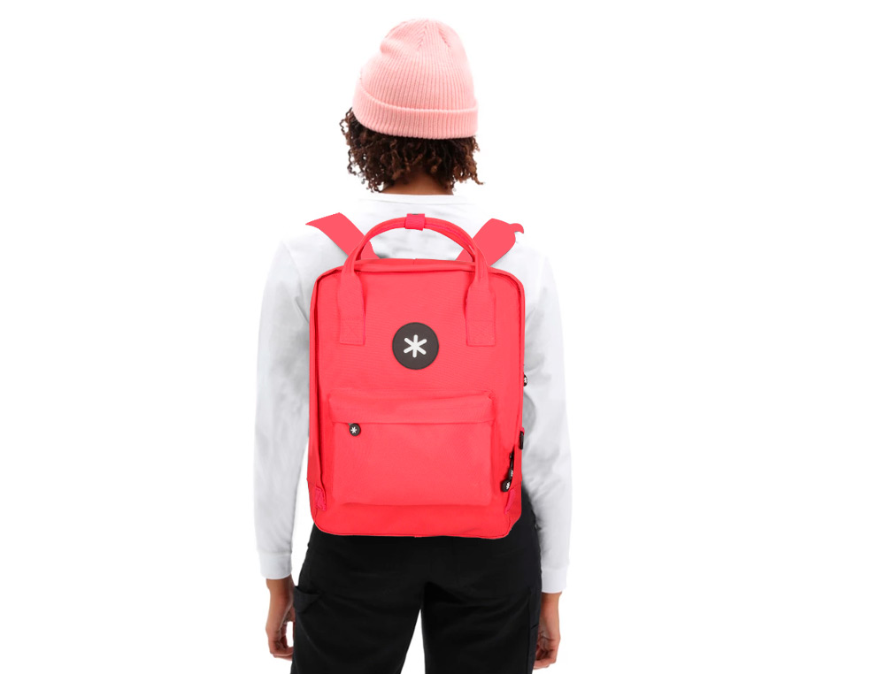 MOCHILA ANTARTIK 2 ASAS Y BOLSILLOS EXTERIORES COLOR ROJO 300X115X390 MM