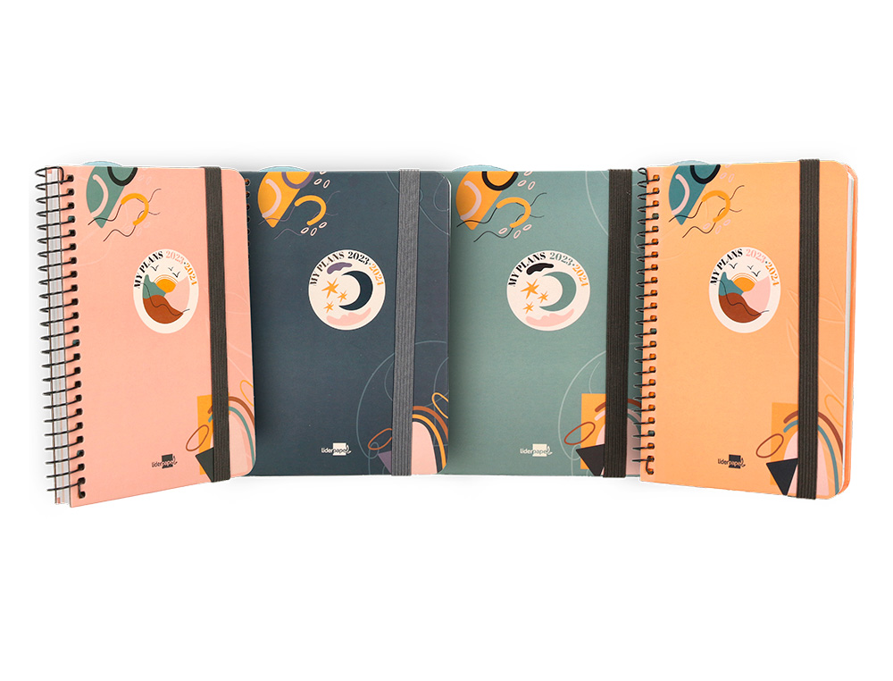 AGENDA ESCOLAR LIDERPAPEL CURSO 23-24 COLLEGE CLASSIC MY PLANS MINI BILINGUE DOS DIAS PAGINA ESPIRAL