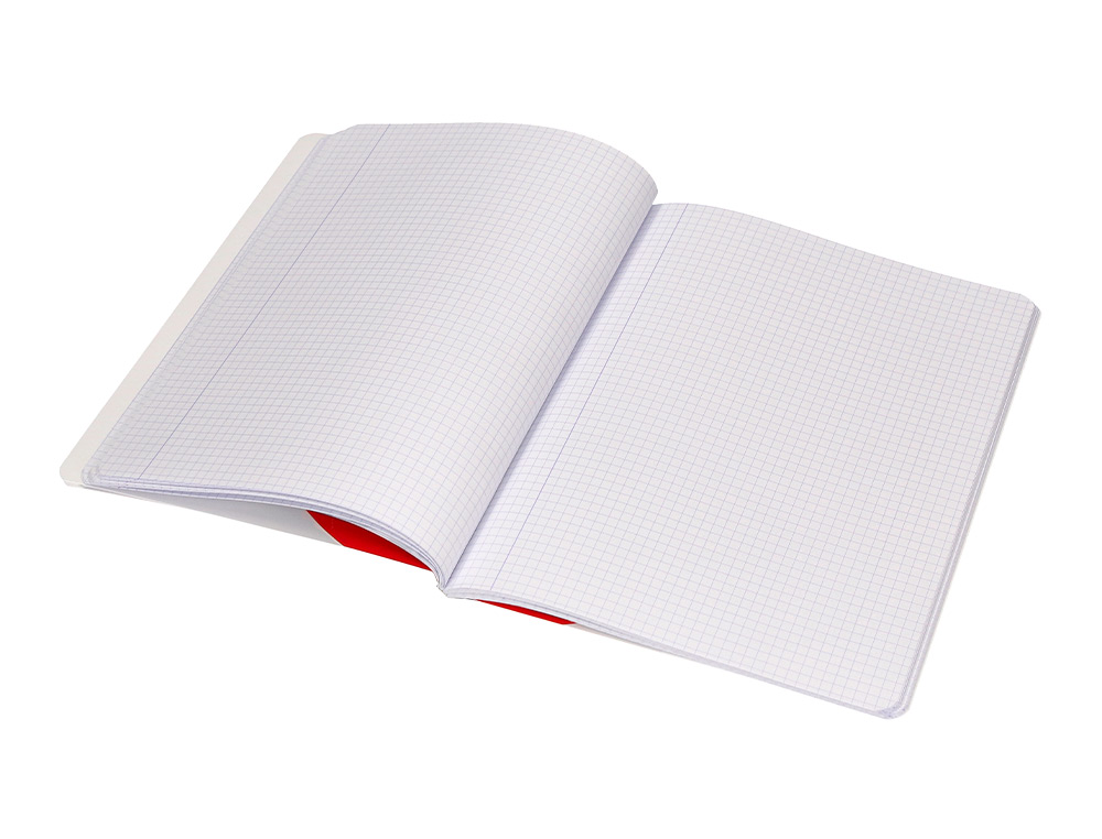 LIBRETA LIDERPAPEL ANTARTIK A5+ PLUS COSIDA 48 HOJAS 90G/M2 CUADRO 4MM CON MARGEN 6 COLORES SURTIDOS