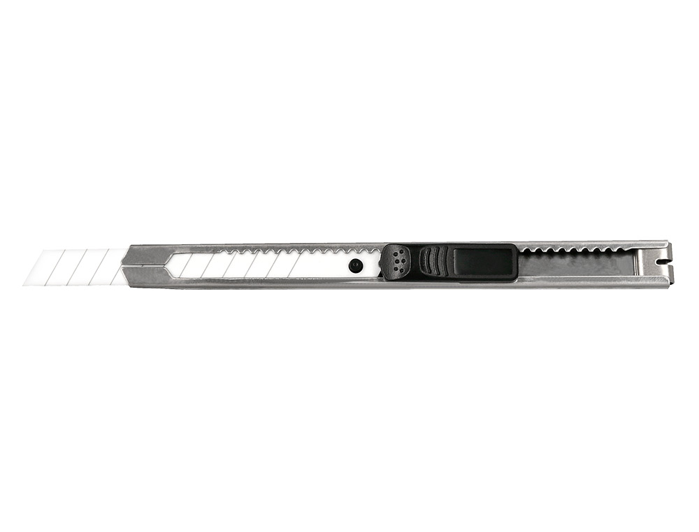 CUTER Q-CONNECT METALICO ESTRECHO CUCHILLA CERAMICA 9 MM XD-C18 CON CLIP BLISTER 1 UNIDAD