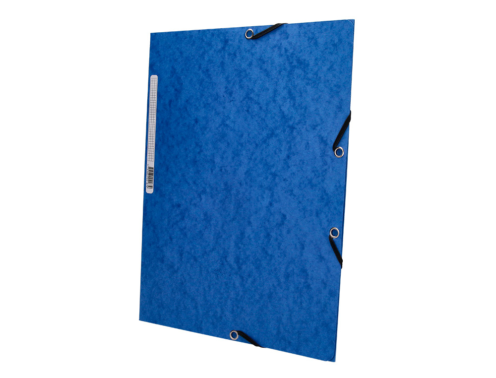 CARPETA Q-CONNECT GOMAS KF02167 CARTON SIMIL-PRESPAN SOLAPAS 320X243 MM AZUL
