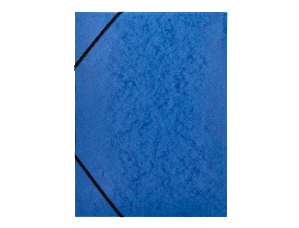 CARPETA Q-CONNECT GOMAS KF02167 CARTON SIMIL-PRESPAN SOLAPAS 320X243 MM AZUL