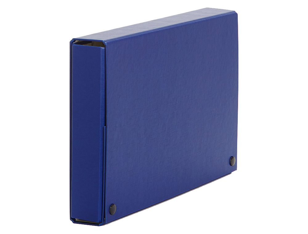 CARPETA PROYECTOS PARDO FOLIO LOMO 150 MM CARTON FORRADO AZUL CON BROCHE