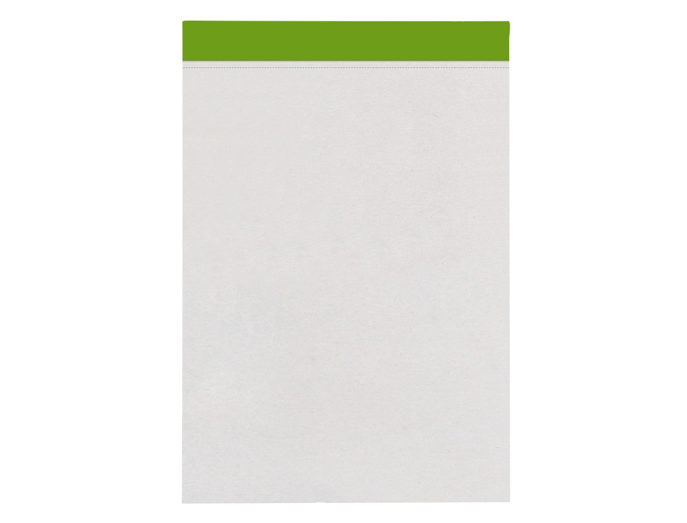BLOC NOTAS LIDERPAPEL LISO A7 80 HOJAS 60 G/M2 PERFORADO SIN TAPA