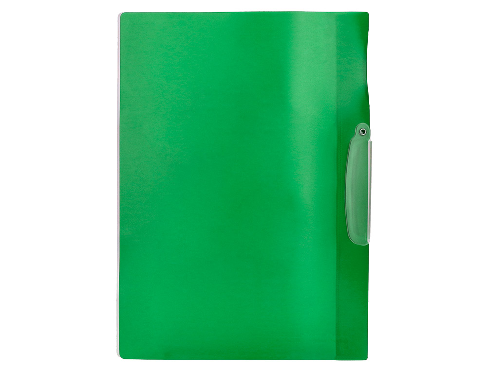 CARPETA BEAUTONE DOSSIER PINZA LATERAL 48383 POLIPROPILDIN A4 VERDE PINZA GIRATORIA -PACK DE 10 RETRACTILADO