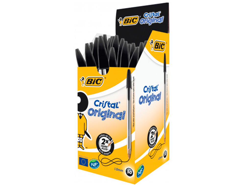 BOLIGRAFO BIC CRISTAL NEGRO UNIDAD