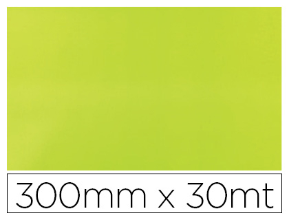 PAPEL DE REGALO COLIBRI SIMPLE VERDE ACIDO BOBINA 300 MM X 30 MT