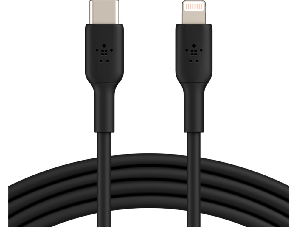 CABLE BELKIN CAA001BT1MBK LIGHTNING A USB-A BOOST CHARGE LONGITUD 1 M COLOR NEGRO