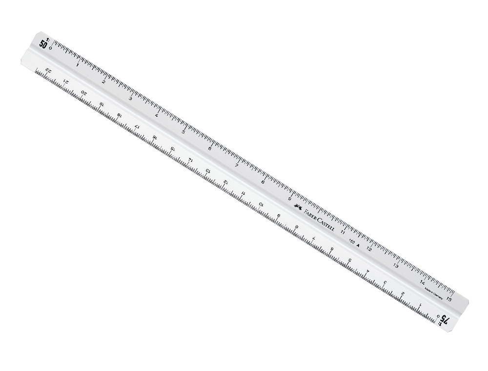 ESCALA FABER PLASTICO 153-A -1:20-25-50-75-100-125